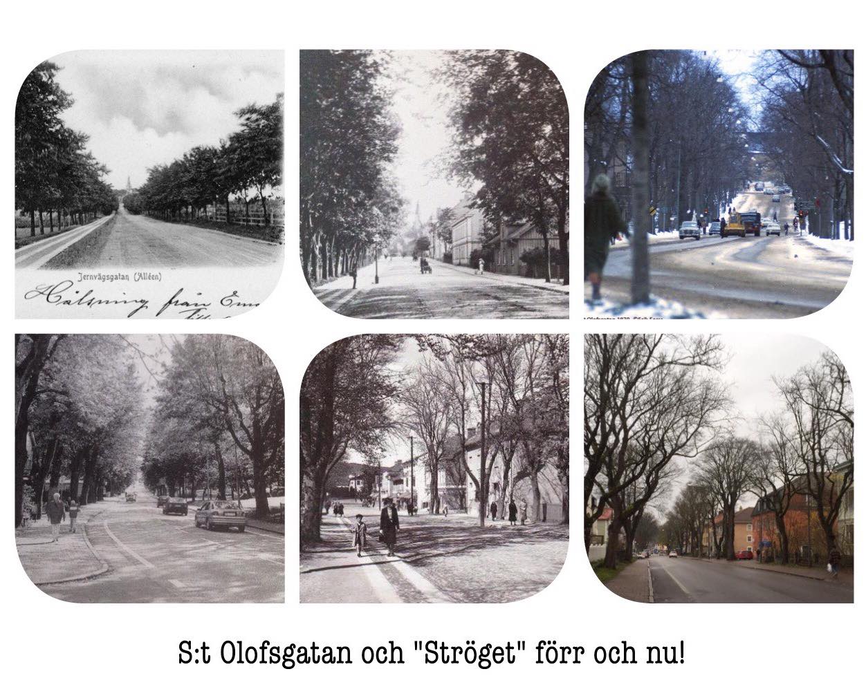 Sankt Olofsgatan och Ströget Foto U Lundberg